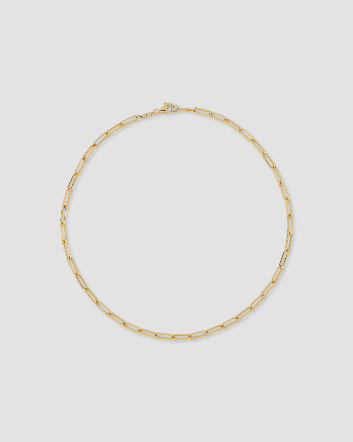 Long Link Chain in 14K necklace - styled on model | womens gold chain