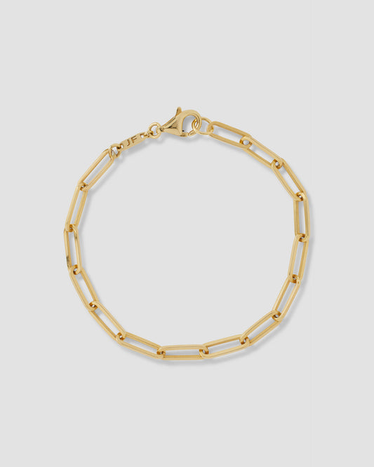 Long Link Charm Bracelet