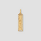 Personalized Luxe Narrow Classic Dog Tag in 18K Yellow Gold