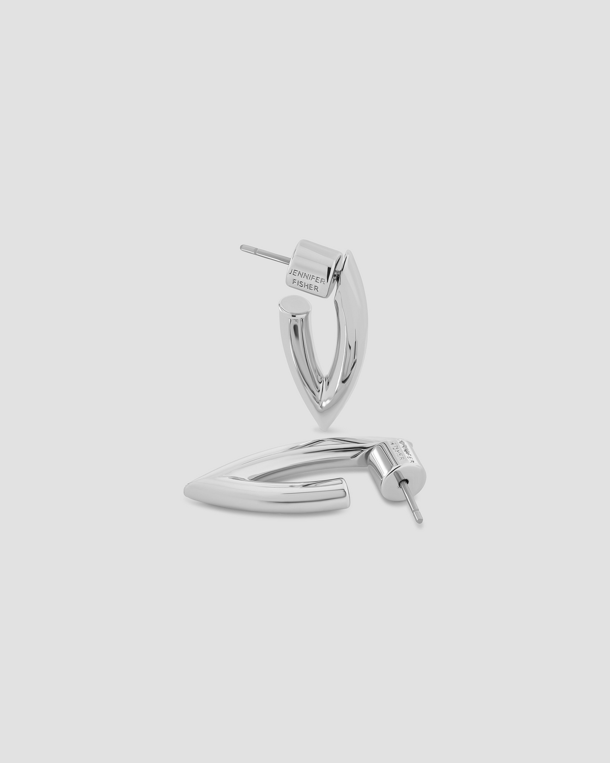 Marquise Huggies earring - product detail shot | gold huggie earrings