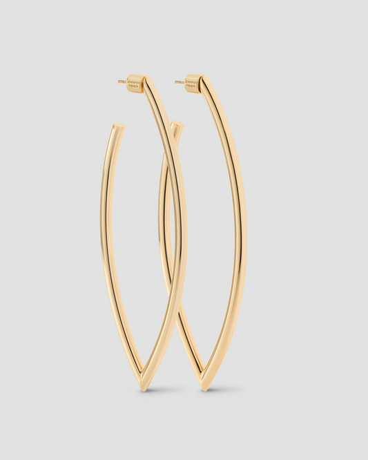 Large Marquise Hoops