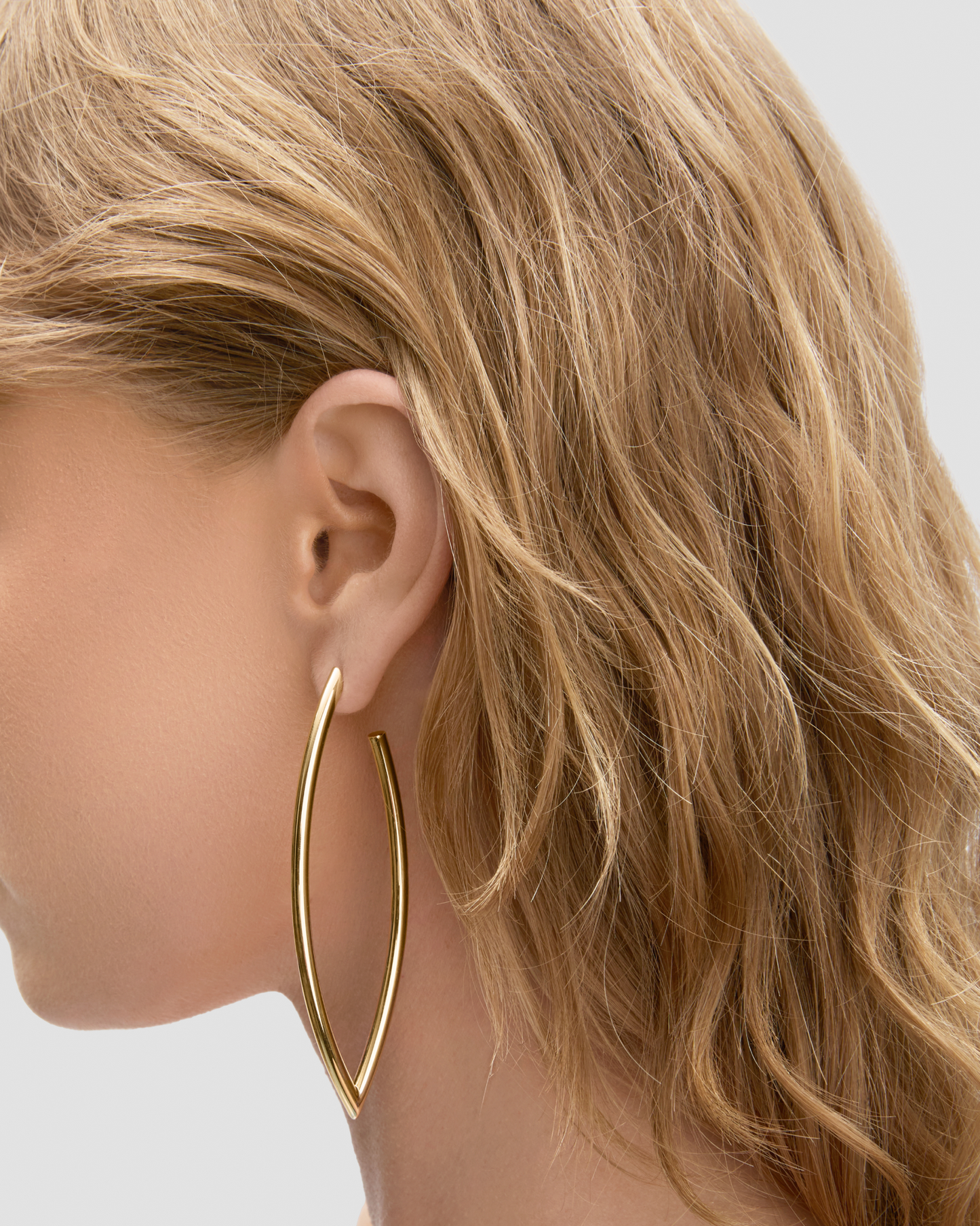 Large Marquise Hoops