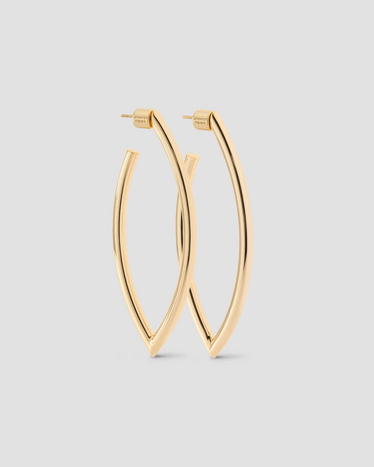 Medium Marquise Hoops