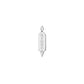 Spike Dog Tag with Diamond