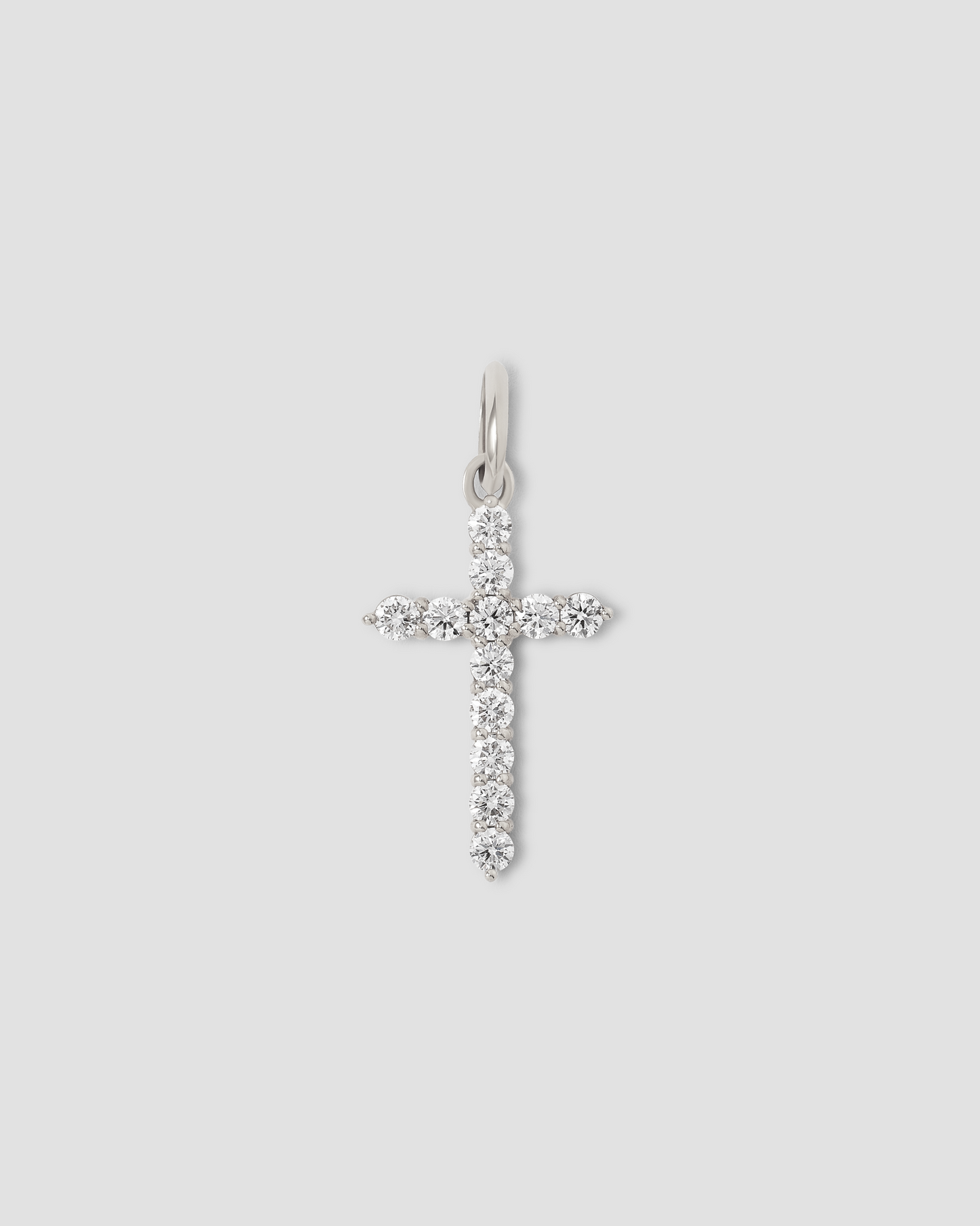 Medium Floating Diamond Cross