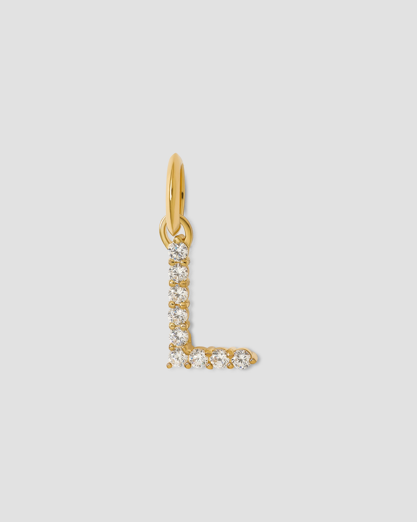 Medium Floating Diamond Minimal Block Letter