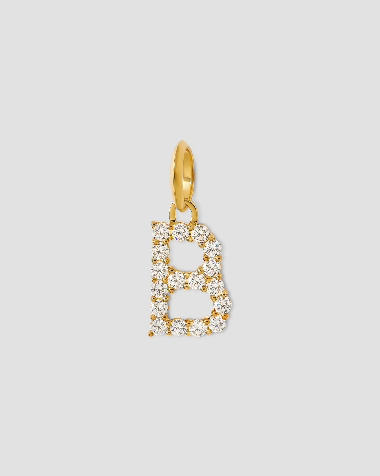 Medium Floating Diamond Minimal Block Letter