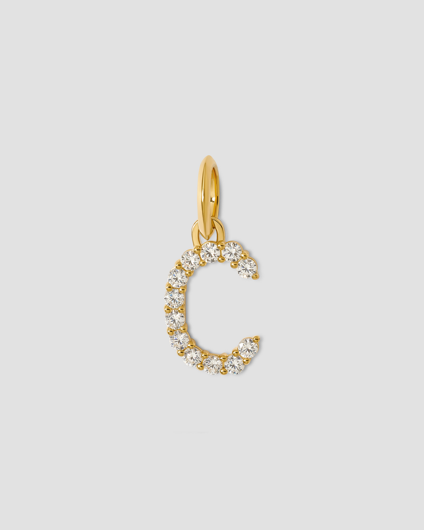 Medium Floating Diamond Minimal Block Letter