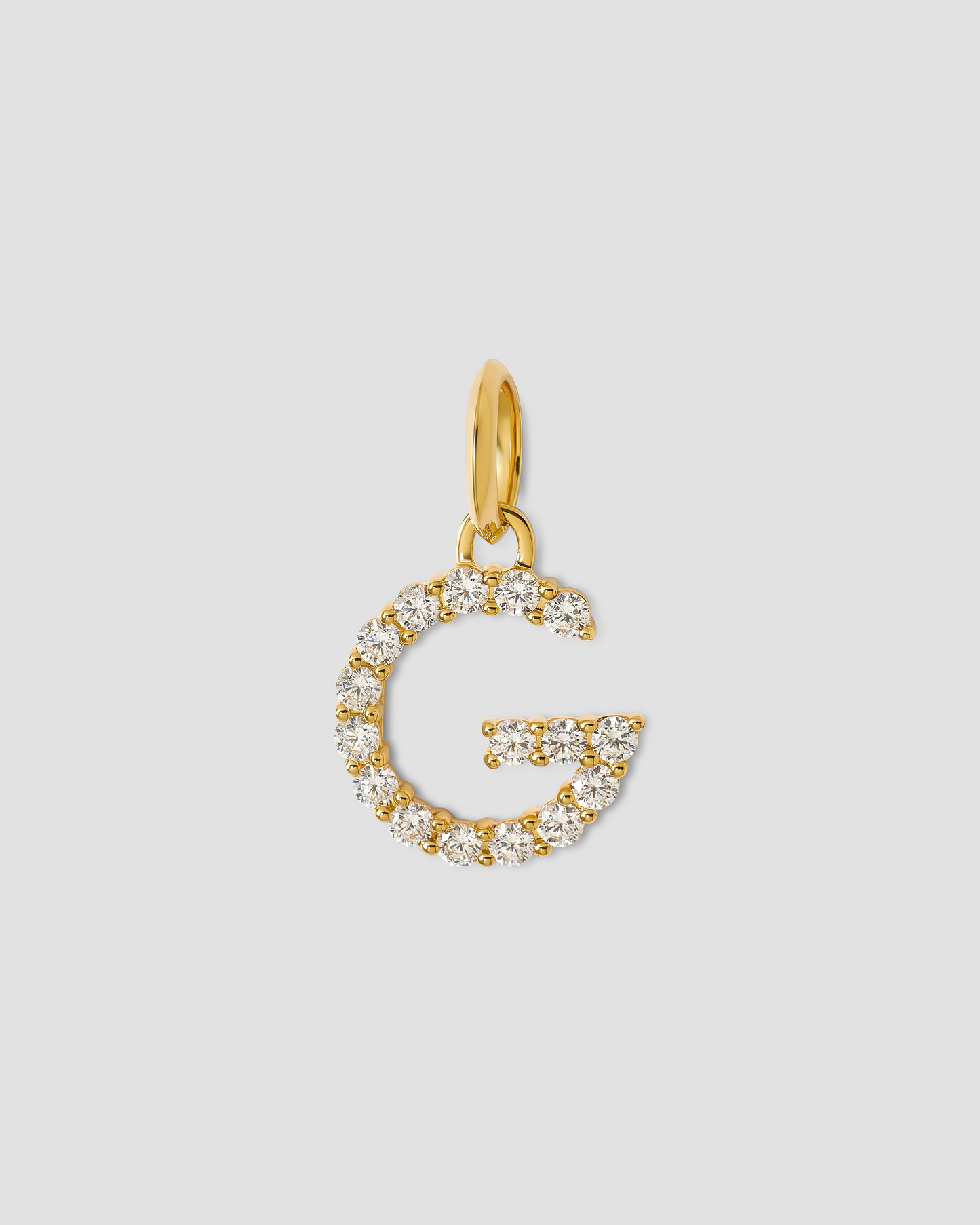 Medium Floating Diamond Minimal Block Letter
