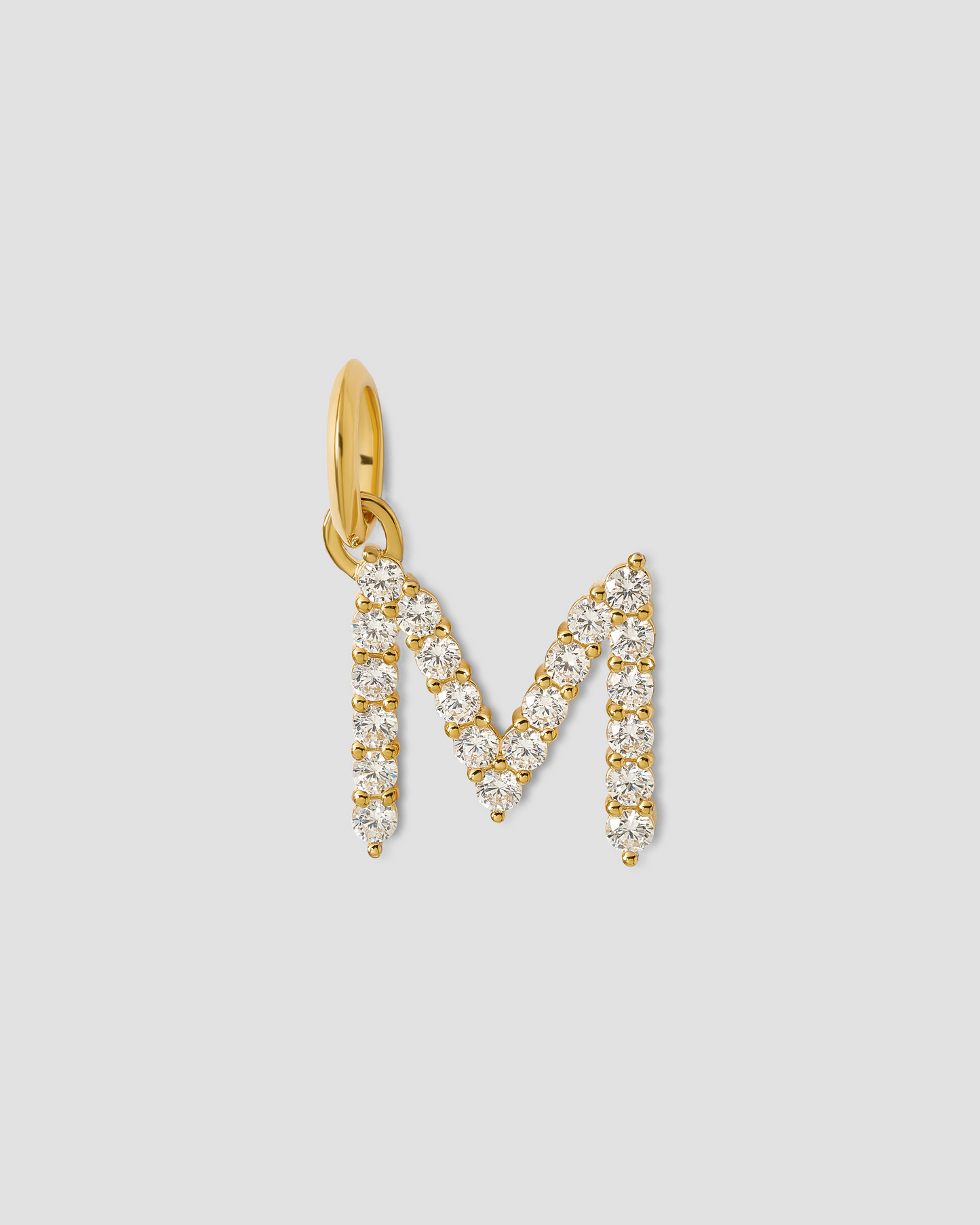 Medium Floating Diamond Minimal Block Letter
