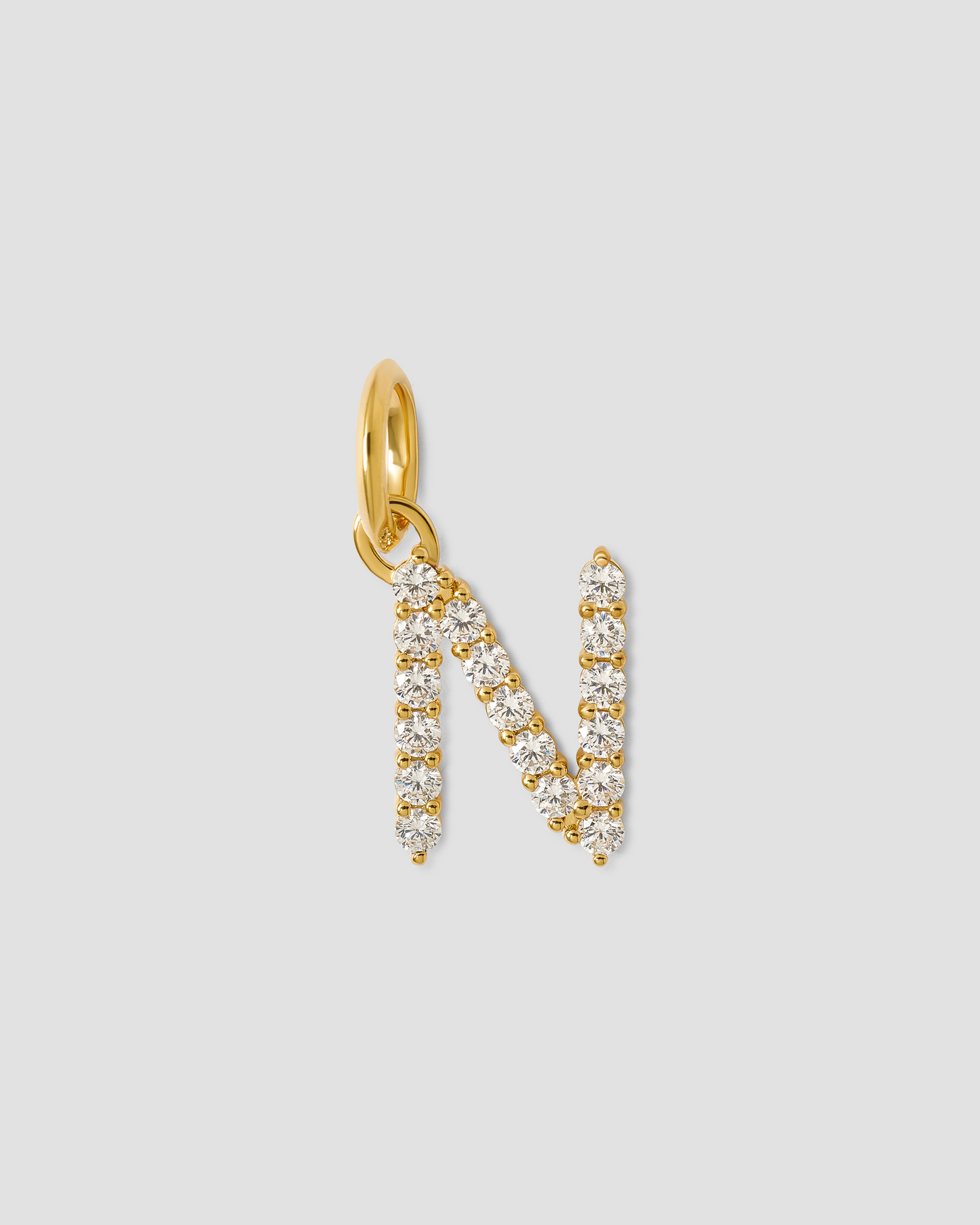 Medium Floating Diamond Minimal Block Letter