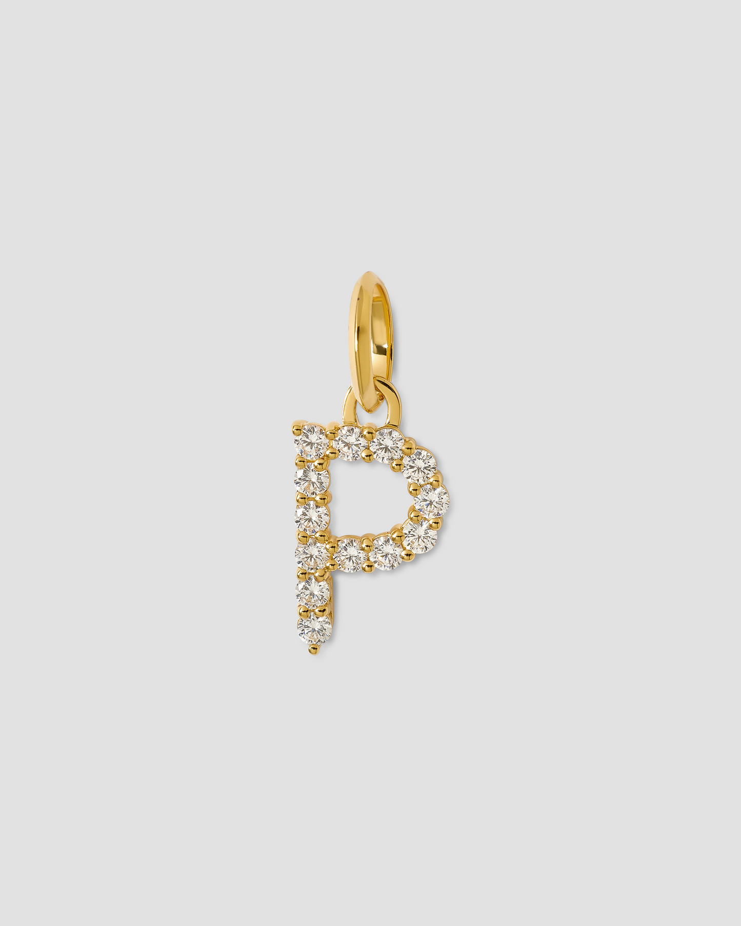 Medium Floating Diamond Minimal Block Letter