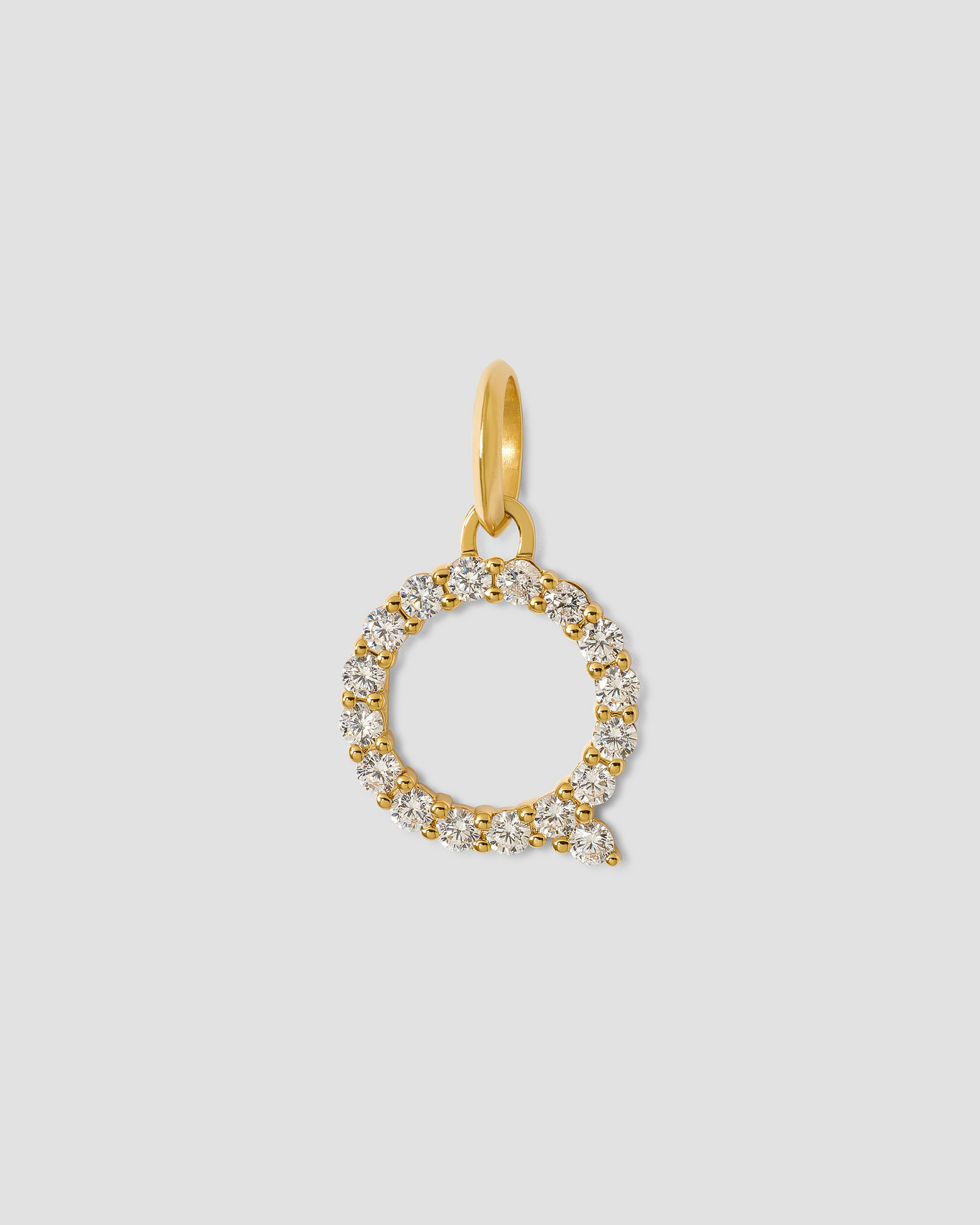 Medium Floating Diamond Minimal Block Letter