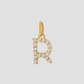 Medium Floating Diamond Minimal Block Letter