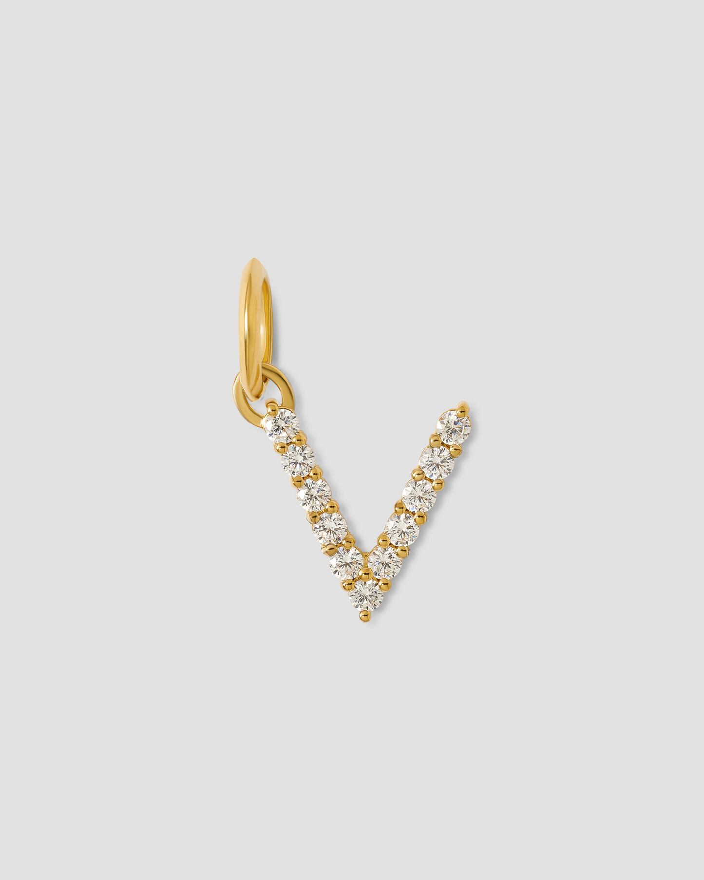 Medium Floating Diamond Minimal Block Letter