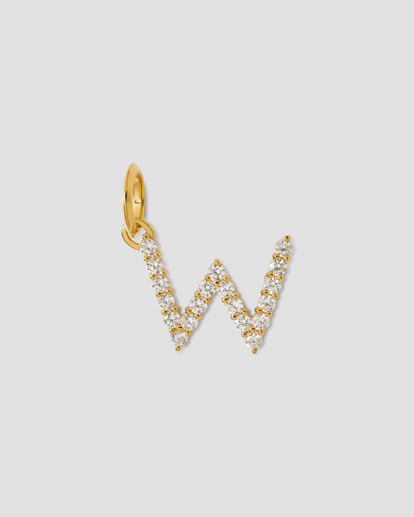Medium Floating Diamond Minimal Block Letter
