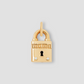 Personalized Medium Lock with Two Diamonds