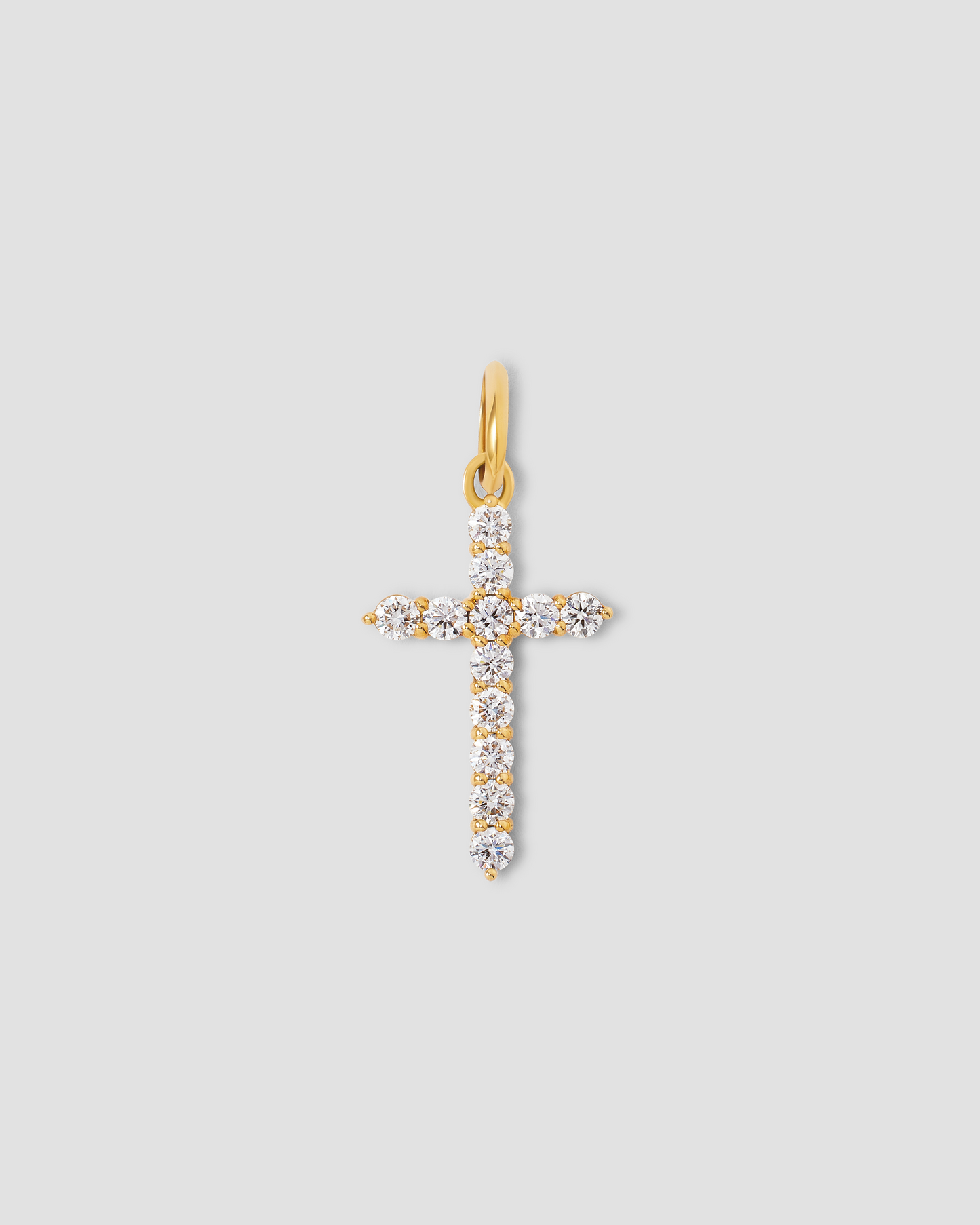 Medium Floating Diamond Cross