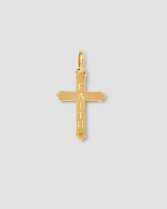 Faith Medium Royal Cross in 18K Yellow Gold
