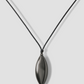 Metal Dagger Leather Cord Necklace