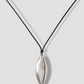 Metal Dagger Leather Cord Necklace