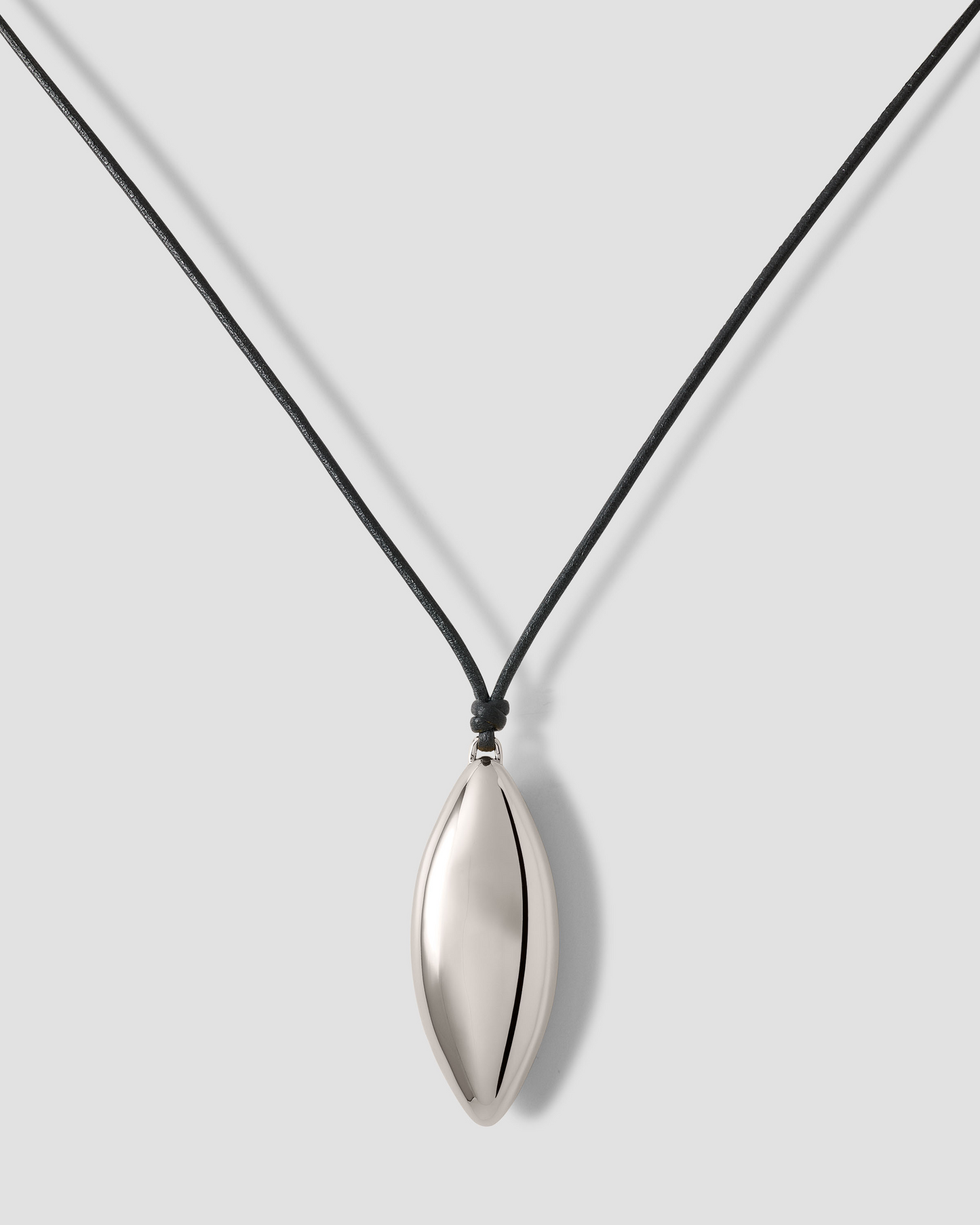Metal Dagger Leather Cord Necklace