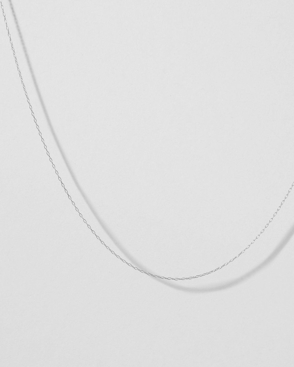 Micro Link Chain necklace - styled on model | 18k gold chain