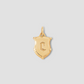Personalized Mini Classic Shield in 18K Yellow Gold