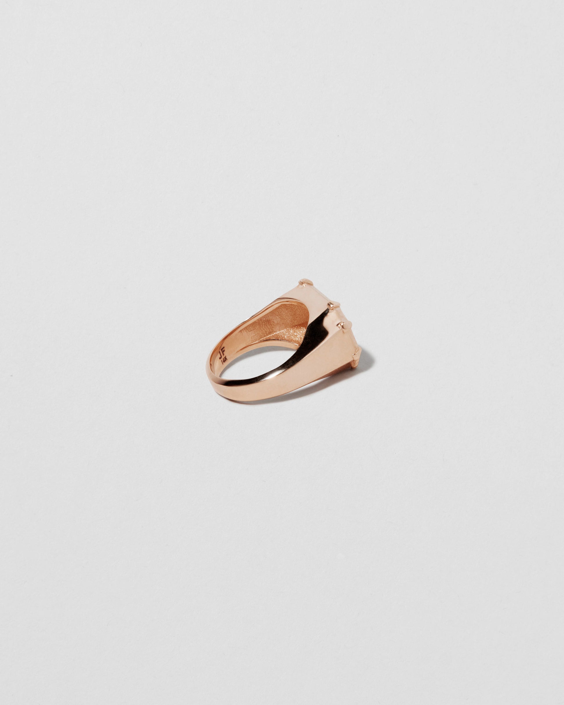Jennifer Fisher - Mini Emerald Shield Ring - Rose Gold