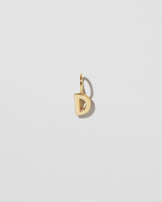 Jennifer Fisher - Mini Minimal Block Letter D - Yellow Gold