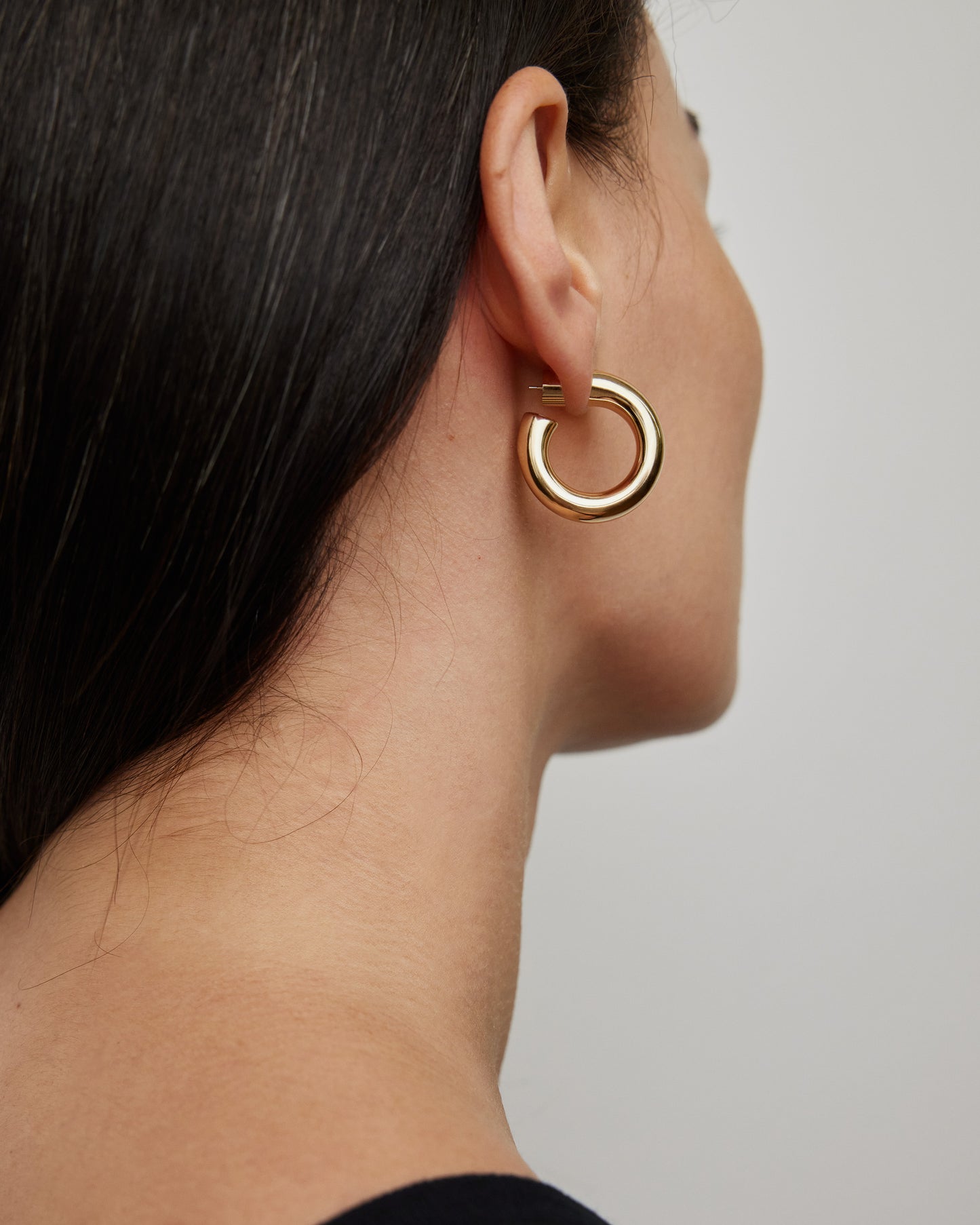 Natasha Huggies in 14K Yellow Gold