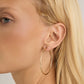 2" Fine Thread Hoops in 14K Yellow Gold