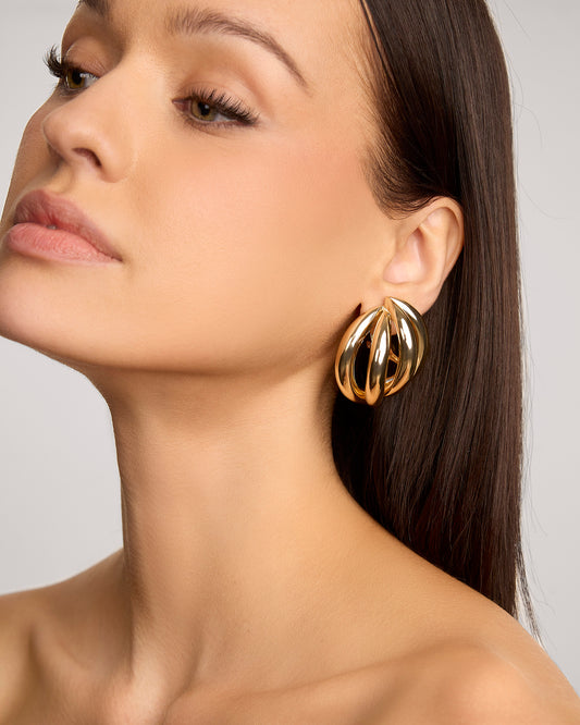 Abstract Line Earring