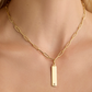 Beveled Dog Tag in 18K Yellow Gold