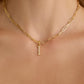 Capital Gothic Letter Charm with Pavé White Diamonds