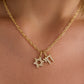 Chai Charm with Pavé White Diamonds