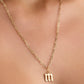 Lower Case Gothic Letter Charm in 14K Yellow Gold