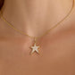 Star Charm with Pavé White Diamonds in 18K Yellow Gold