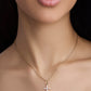 Small Floating Diamond Cross