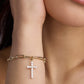 Small Floating Diamond Cross