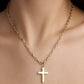 Small Royal Cross in 18K Yellow Gold