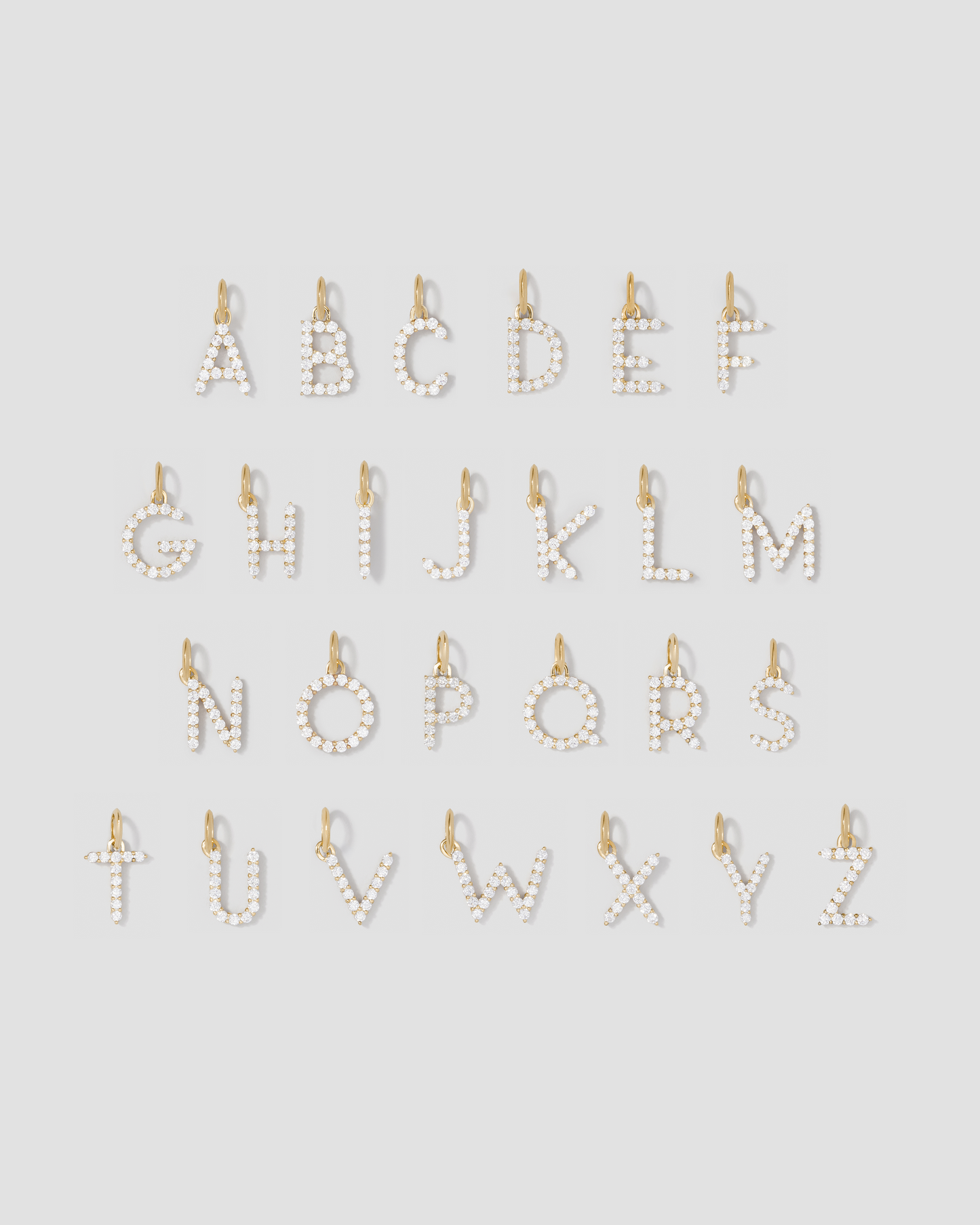 Floating Diamond Minimal Block Letter