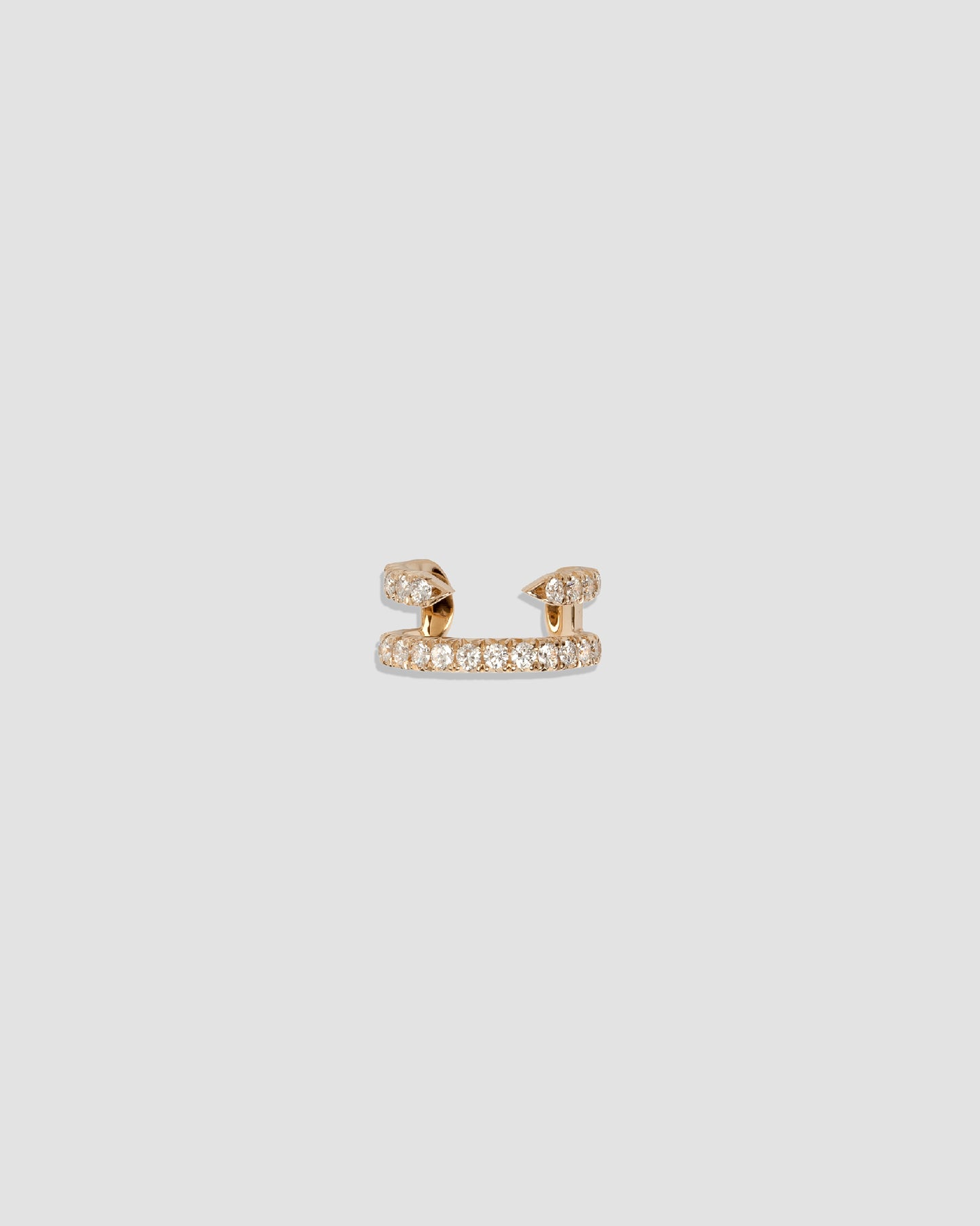 Pin Ear Cuff with Pavé White Diamonds