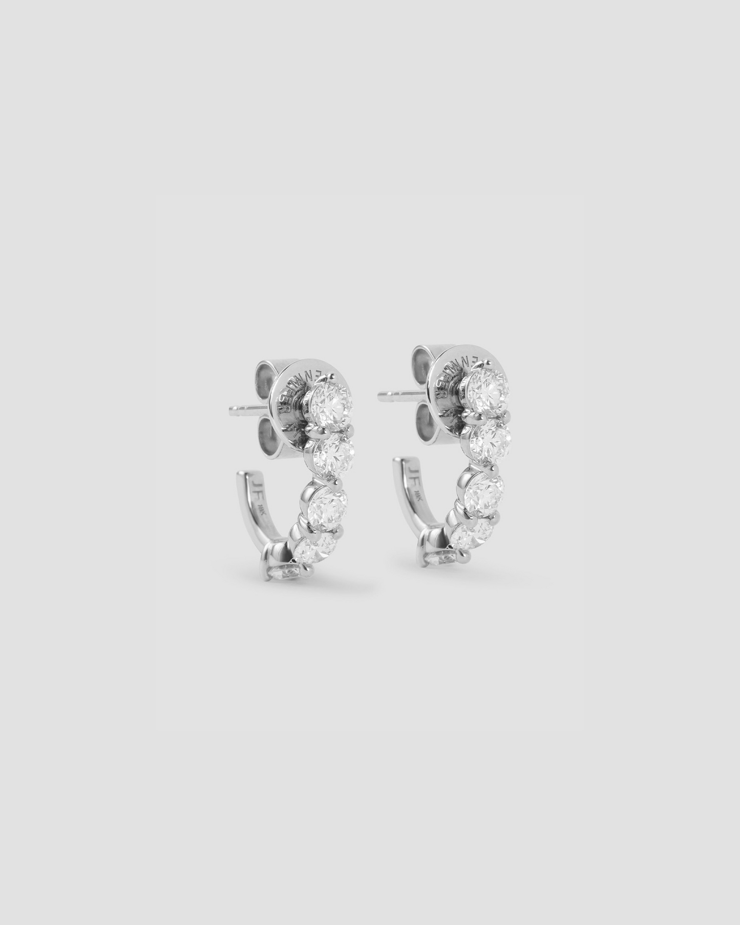 18k white gold pair