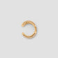 Pin Ear Cuff with Pave White Diamonds in 18K Yellow Gold