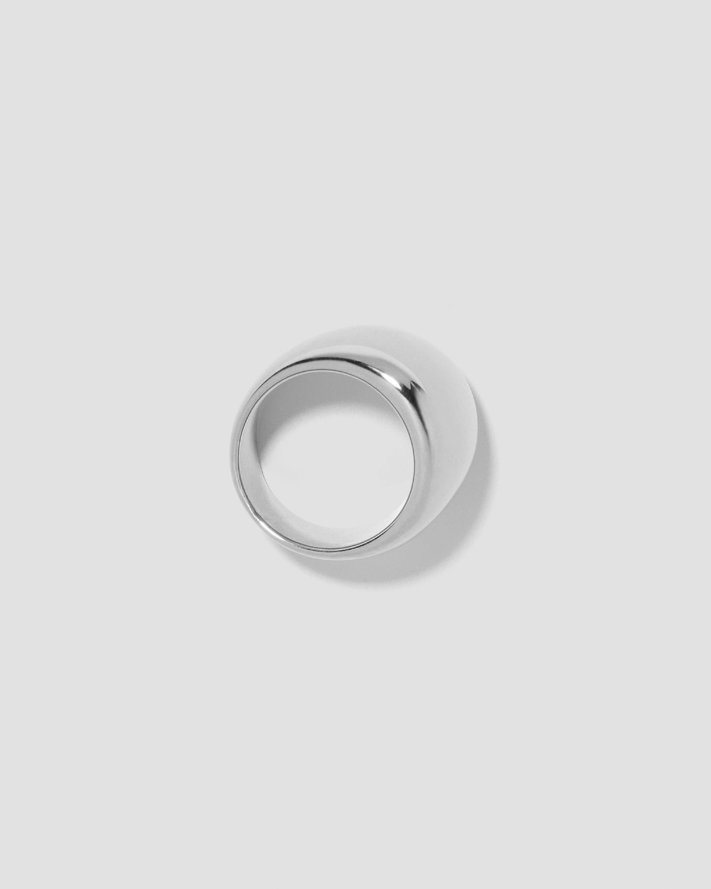 Puffy Ring on grey background. 