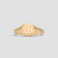 Mini Gothic Letter Signet Ring O-Z