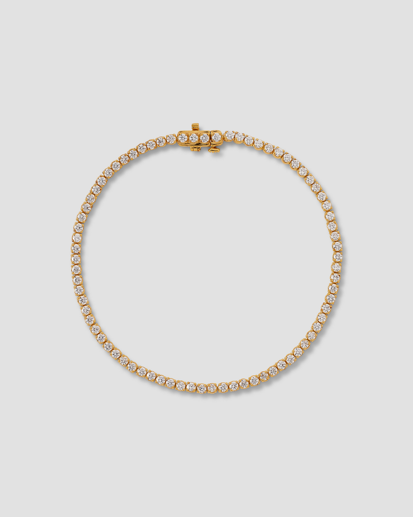 Lab Diamond Round Cut Tennis Bracelet