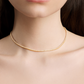 Lab Diamond Round Cut Tennis Necklace