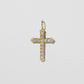 Jennifer Fisher - Royal Cross with Pave White Diamonds - Yellow Gold